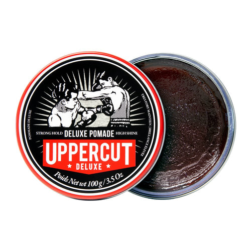 Uppercut Deluxe Pomade 100 g, pot ouvert