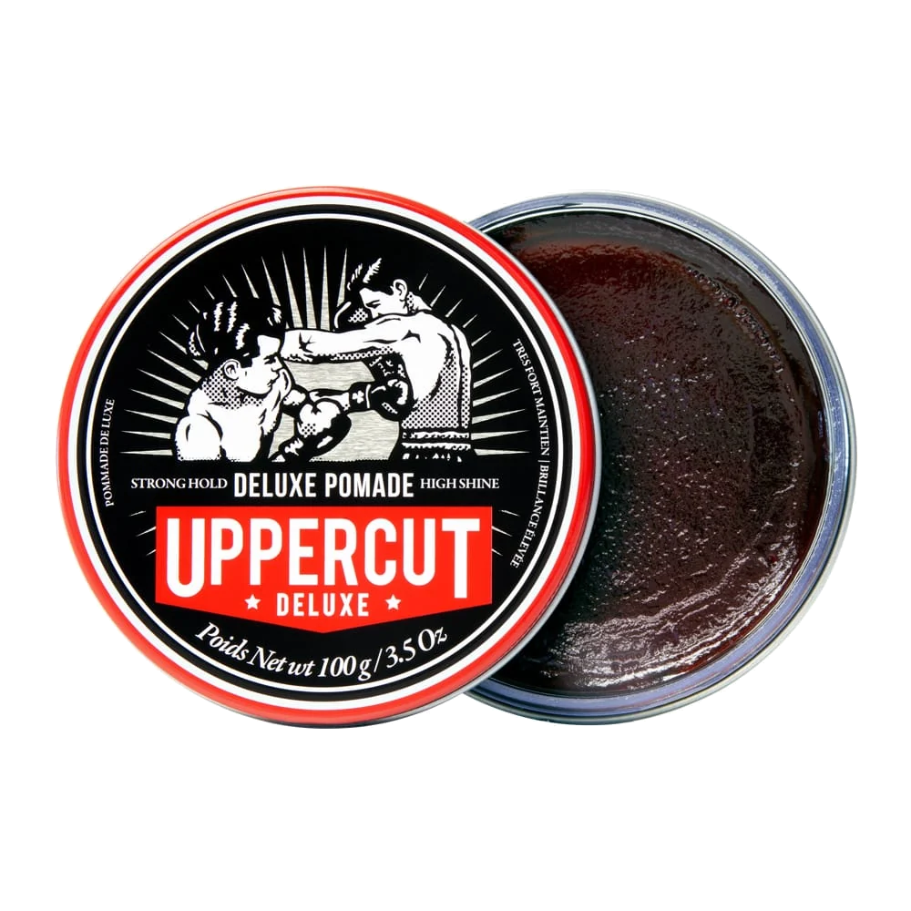 Uppercut Deluxe Pomade 100 g, pot ouvert